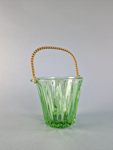 Isbøtte grønt glass