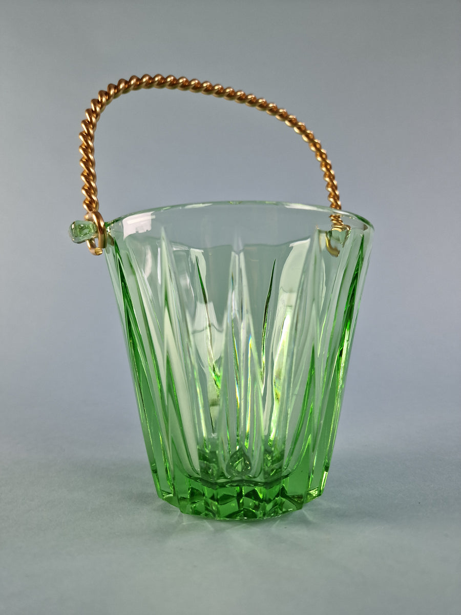 Isbøtte grønt glass