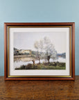 Innrammet print "Ville d' Avray" av Jean-Baptiste Camille Corot